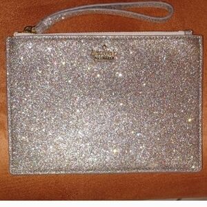 Kate Spade Silver Clutch
